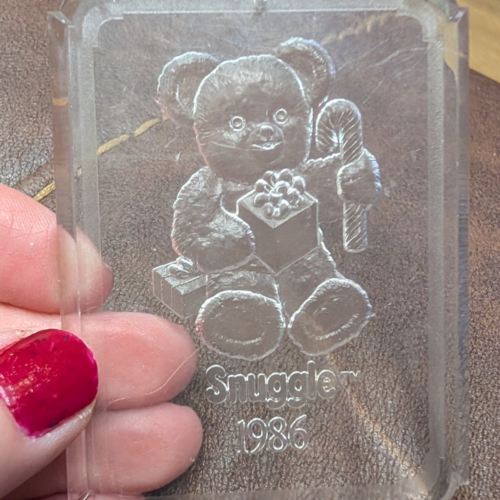 Holiday Bear Ornament - Silver